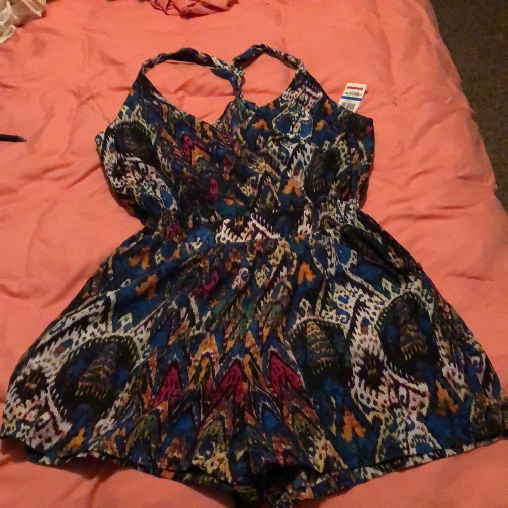 Tribal print romper